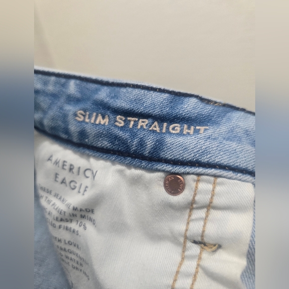 American Eagle Outfitters Light Blue Denim Jeans - Picture 7 of 13